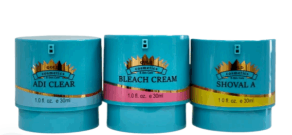 Skin lightening and renewal kit -Adi Bleach And Shuvel - Gold Cosmetics